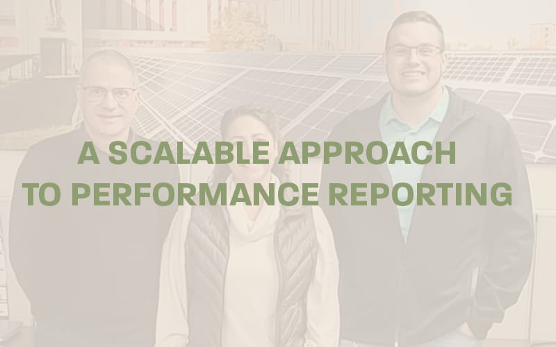 A Scalable Approach to performance reporting